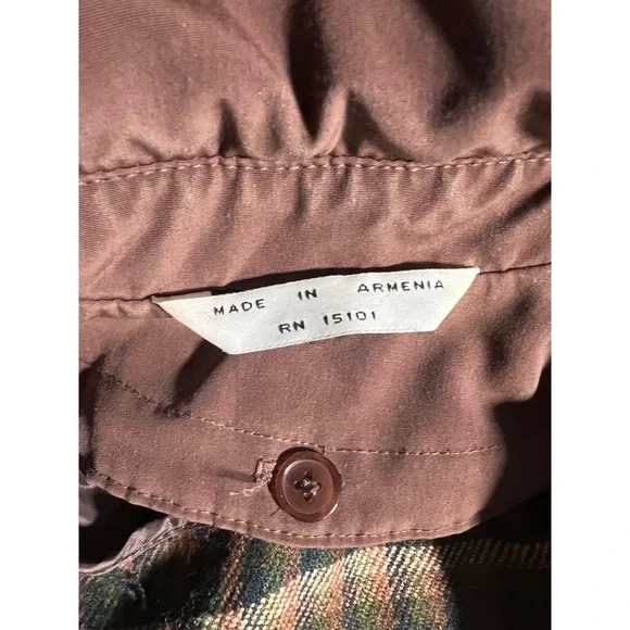 Carlo Briani Men's Brown Hooded Lined Anorak Parka Jacket 1X